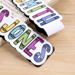 Personalised Waterproof Pencil Teacher Elements Magnetic Bookmark Clip with Text Teacher's Day Back to School Gift for Book Lover Teacher