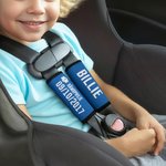 Personalisierte Medizinischer-Notfall-Alarm 2 Stk. Auto-Sicherheitsgurtbezüge mit Namen Text Fürsorgliches Geburtstagsgeschenk für Kinder Familie