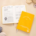 Calendrier personnalisé des pelotes de laine 2026 Journal A5 avec texte et page de planification de projet Accessoires de rangement pour le crochet Cadeau d'anniversaire pour les amoureux du tricot