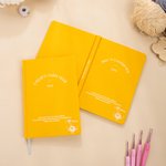 Calendrier personnalisé des pelotes de laine 2026 Journal A5 avec texte et page de planification de projet Accessoires de rangement pour le crochet Cadeau d'anniversaire pour les amoureux du tricot