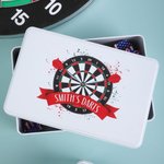 Personalized Dartboard Spray Paint Darts Accessories Organizer with Text Birthday Gift for Dart Player