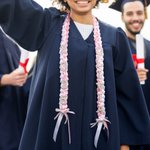 Personalized Bling Rhinestone Pearl Bowknot Letter Two-Colored Ribbon Braided Lei with Name Party Decor Graduation Gift for Graduates