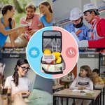 Sac Repas Isotherme Multicolore Personnalisé avec Nom Motif Dessin Animé Cadeau d'Anniversaire Rentrée Scolaire pour Garçons Filles