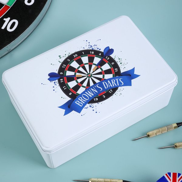Personalised Dartboard Spray Paint Darts Accessories Organizer with Text Birthday Gift for Dart Player