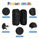 Estuche para lápices personalizado de neón de doble capa con nombre Material escolar Vuelta al cole Regalo de cumpleaños para profesores Niños