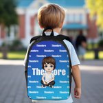 Henkilökohtainen kaltevuus väri sarjakuvahahmo nimi nimi reppu lounas laukku kynäkotelo asetettu nimi takaisin kouluun syntymäpäivälahja pojille tytöille