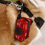 Cane personalizzato con impronte di zampe, cuore d'osso, porta sacchetti per la cacca con nome dell'animale, attività all'aperto, regalo di compleanno per il proprietario dell'animale.