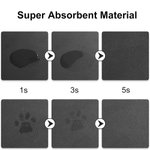 Personalized Pet Photo Self-Introduction Information Absorbent Pet Feeding Mat with Rubber Backing Pet Supplies Birthday Gift for Cat Dog Owners