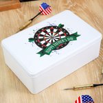 Personalized Dartboard Spray Paint Darts Accessories Organizer with Text Birthday Gift for Dart Player