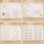 Calendrier personnalisé des pelotes de laine 2026 Journal A5 avec texte et page de planification de projet Accessoires de rangement pour le crochet Cadeau d'anniversaire pour les amoureux du tricot