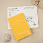 Calendrier personnalisé des pelotes de laine 2026 Journal A5 avec texte et page de planification de projet Accessoires de rangement pour le crochet Cadeau d'anniversaire pour les amoureux du tricot