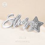 Personalised Star Crown Sorority Greek Letter Badge with Chapter and Year 25 Silver 50 Gold Anniversary Gift for Sorors | Callie × Affinity Licensing