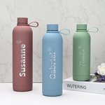 Personlig Ballong Sun Cherry Isolerad vattenflaska i rostfritt stål med graverat namn Tillbaka till skolan Födelsedag Jubileum Present till vänner familj