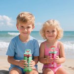 Borraccia da 475 ml personalizzata con nome animali e piante essenziale per attività all'aperto rientro a scuola regalo per bambini