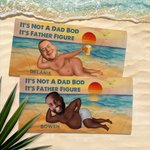 Henkilökohtainen kasvokuva Isä Kuva Nopea kuivaus Ylimitoitettu rantapyyhe Hauska matka Essential Beach Party Syntymäpäivälahja aviomies Isä