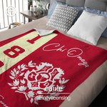 Henkilökohtainen monivärinen Sorority Logo Soft Throw Blanket with Name and Year Syntymäpäivä Sorority Gift for Sorors | Callie × Affinity Licensing