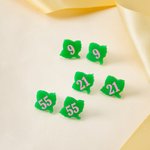 Orecchini personalizzati a forma di foglia d'edera Gioielli della sorellanza con numero di reclutamento Regalo per la riunione della settimana greca delle sorelle