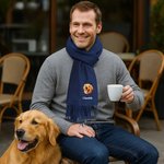 Henkilökohtainen 1-3 kirjailtu Pet Face Photos Super pehmeä lämmin huivi nimet muoti lisävaruste Birthay lahja perheen lemmikkieläinten ystäville