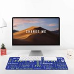 Personalized Multicolor Non-Slip Large-Size Desk Mat Mouse Pad with Name and Initial Office Accessory Birthday Gift for Students Colleagues Friends