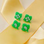 Orecchini personalizzati a forma di foglia d'edera Gioielli della sorellanza con numero di reclutamento Regalo per la riunione della settimana greca delle sorelle