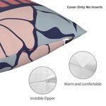 Personalised Danish Flower Soft Throw Pillow Cover with Name Home Decor Birthday Gift for Friends Women