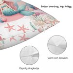 Personligt drömsjöjungfru kuddfodral med initialer och namn hemdekoration födelsedag och babyshowerpresent perfekt för barn