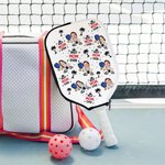 Personalized Face Photo Waterproof Pickleball Paddle Cover with Hook Mother's Father's Day Birthday Gift for Dad Mom Grandparent Pickleball Player
