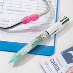 Penna personalizzata 4 in 1 retrattile con nome e infermiera cartone animato settimana dell'infermiere regalo di compleanno per personale medico