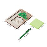 Support en Bois avec Notes Autocollantes Personnalisé avec Nom et Texte Cadeau Rentrée des Classes pour Enseignant Élève