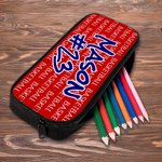 Personalized Supported Ball Team Name Number Backpack Lunch Bag Pencil Case Set Back to School Birthday Game Day Gift for Students