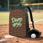 Personalized Supported Ball Team Name Number Backpack Lunch Bag Pencil Case Set Back to School Birthday Game Day Gift for Students