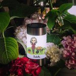 Lampe solaire de jardin imperméable avec nom amovible Personnalisé Cartoon Gardener Décoration de jardin Cadeau d'anniversaire pour la famille Les amoureux du jardinage