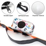 Personalized Colour Cute Paw Print Dog Poop Storage Bag with Name Pet Supplies Birthday Gift for Dog Owners