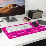 Personalized Multicolor Non-Slip Large-Size Desk Mat Mouse Pad with Name and Initial Office Accessory Birthday Gift for Students Colleagues Friends