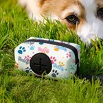 Personalized Colour Cute Paw Print Dog Poop Storage Bag with Name Pet Supplies Birthday Gift for Dog Owners