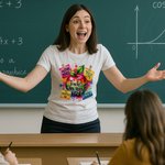 Personalized Apple Praise Notes Design 100% Cotton T-shirt with Text Teacher Appreciation Back to School Gift for Teacher