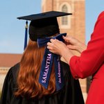 Personalized Glitter Texts Bow Knot Hair Clip Hair Accessories Graduation Gift for Girl Graduates