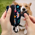 Personalized Colour Cute Paw Print Dog Poop Storage Bag with Name Pet Supplies Birthday Gift for Dog Owners