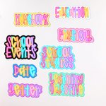 Personalized Flower Heart Bright Colored Letter Whiteboard Magnet with Text Daily Teaching Tool Back to School Gift for Teachers