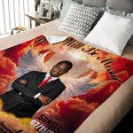 Coperta commemorativa personalizzata Heaven Angel Wings con foto e nome Ricordo in memoria di una persona amata Regalo di simpatia per la perdita di una persona amata