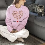 Personalizzato Funny Lover Face Photo Couple T-shirt Felpa con nome Romantic Anniversary Birthday Gift for Him Her