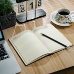 Libreta A5 personalizada con monograma clásico y nombre Cumpleaños Graduación Regalo para graduados Socios de negocios