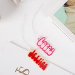 Personalized Multicolor Backpack Name Tag Item Identification Trip Accessories Birthday Gift for Students Travel Lover