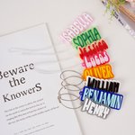 Personalized Multicolor Backpack Name Tag Item Identification Trip Accessories Birthday Gift for Students Travel Lover