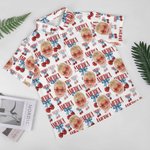 Personalized Cherry Face Photo Shirt Patriotic 4th of July Independence Day Gift for Patriots Men