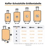 Personalisierte Kofferschutzhülle im Geburtsblumen-Design mit Namen für 18-32 Zoll Koffer Reisezubehör Geburtstag Geschenk für Damen Mädchen