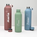 Personlig Ballong Sun Cherry Isolerad vattenflaska i rostfritt stål med graverat namn Tillbaka till skolan Födelsedag Jubileum Present till vänner familj