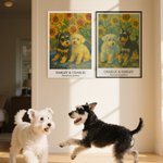 Personalized Turn Photo into Sunflower Oil Paintings Effect Poster Oil Canvas Painting Keepsake Anniversary Birthday Gift for Family Friend