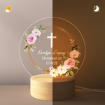 Veilleuse LED Couronne Personnalisée avec Texte 