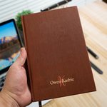 Libreta A5 personalizada con monograma clásico y nombre Cumpleaños Graduación Regalo para graduados Socios de negocios